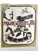 A London Toy & Model Museum Frank Hornby commemorative enamel plaque, No. 23 of 250, 30 cm x 25 cm.
