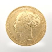A Queen Victoria 1878 gold full sovereign