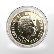 A Queen Elizabeth II 2002 gold full sovereign