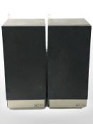 A pair of Mission speakers, height 54 cm.