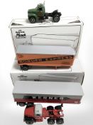 A First Gear 1960 model B-61 mach tractor and trailer, 1/34 scale,
