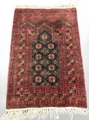 A Turkoman prayer rug, Afghanistan,