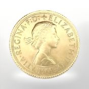 A Queen Elizabeth II 1966 gold full sovereign