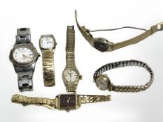 A group of lady's costume wristwatches.