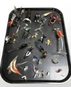 A collection of Murano miniature glass figurines.