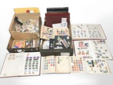 A large quantity of 20th century stamps, loose and in albums.