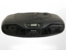 A Panasonic portable stereo CD system RX-DS101.