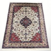 An Isfahan carpet, Central Iran,