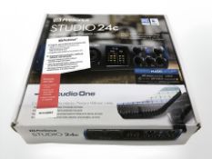 A Pre-Sonus studio 24C audio interface,