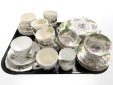 Twenty pieces of Royal Albert Albany Green tea china,