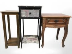 Three reproduction occasional tables.