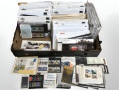 A large quantity of Royal Mint and Post Office stamps.