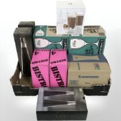 A group of boxed Continental drinking glasses,