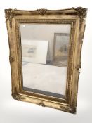 A 19th century gilt framed mirror, 86 cm x 114 cm.