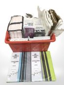 A quantity of new bedding, foot massager and cushion,