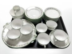 Thirty three pieces of Adderleys Parma tea china