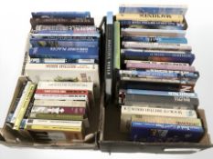 Assorted volumes including ornithology, history, geography, chess,