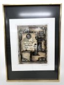 After Armin Birkel : Komposition, colour print, signed in pencil, 45 cm x 33 cm.