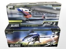 Two blade remote control helicopters,