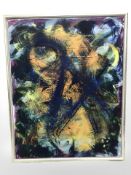 Continental School : Abstract study, oil on canvas, 65 cm x 50 cm.