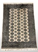 A Lahore Bokhara rug, Pakistan, 205 cm x 124 cm.