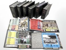 A large quantity of Newcastle United match day programmes in binders,