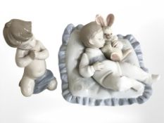Two Lladro figures of children 6496 and 6791