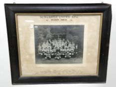 A Newcastle United AFC season 1920-21 photograph published by Gladstone Adams,