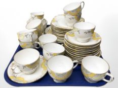 Forty pieces of Fenton Symphony tea china