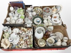 A large quantity of 20th century ceramics including tea china, dinner wares, figures,