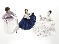 Three Royal Doulton figurines 'My Love' HN 2339,