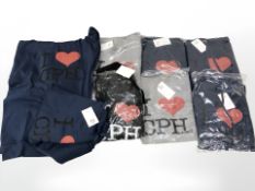 Eight new with tags 'I love Copenhagen' hoodies.