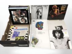 A quantity of re-issue vinyl LP records including Joni Mitchell, Mark Bolan and T-Rex, Bob Dylan,