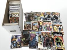 Assorted 20th century Marvel, DC and other comics, Moon Knight, Spiderman, Ironman, Ghost rider,