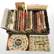 Assorted annuals including Eagle, The Beano, The Dandy, etc.