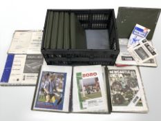 A large quantity of Newcastle United match day programmes circa 1960/70's,