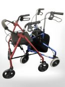 Two mobilty walking aids