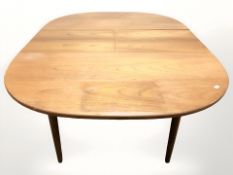 A G Plan teak extending dining table, extended 150 cm x 107 cm x 73 cm,