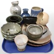 A group of Scandinavian studio pottery bowls,