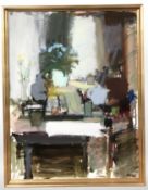Continental School : Interior of an artist's studio, oil on canvas, 79 cm x 59 cm.