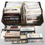 A large quantity of Royal Mail mint stamps.