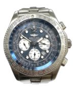 A gent's stainless steel Breitling B-2 automatic chronograph calendar wristwatch, ref.