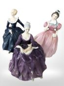 Three Royal Doulton figures - Charlotte HN 2421,