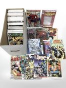 A large quantity of Marvel, DC and other comics including Batman, Ironman, X-Men, Fantastic Four,
