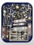 Assorted collectors spoons, other boxed cutlery, etc.