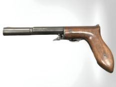 An under-hammer percussion cap target pistol