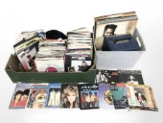 Vinyl LP records and singles : mixed artists including Sex Pistols, ELO, Elton John, Rush,