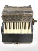 An Italian Cooperativa L'armonica Deluxe piano accordion in carry case