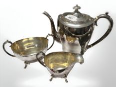 An EPNS three piece tea service