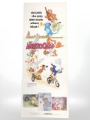 A Disney film poster : The Aristocats, copyright 1970 Walt Disney Productions,